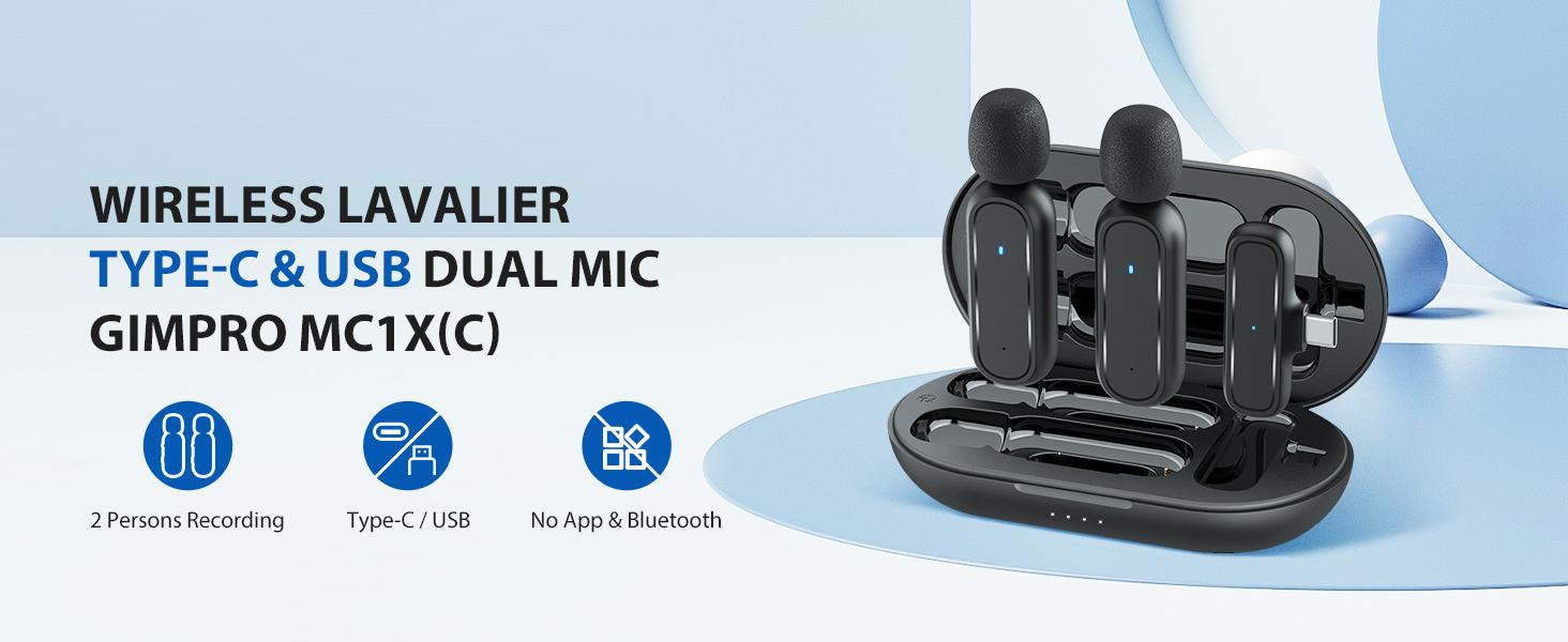 Мікрофон Lavalier Moman Handy Mini: бездротовий мікрофон для iPhone, YouTube, TikTok, Live-Streaming (чорний)