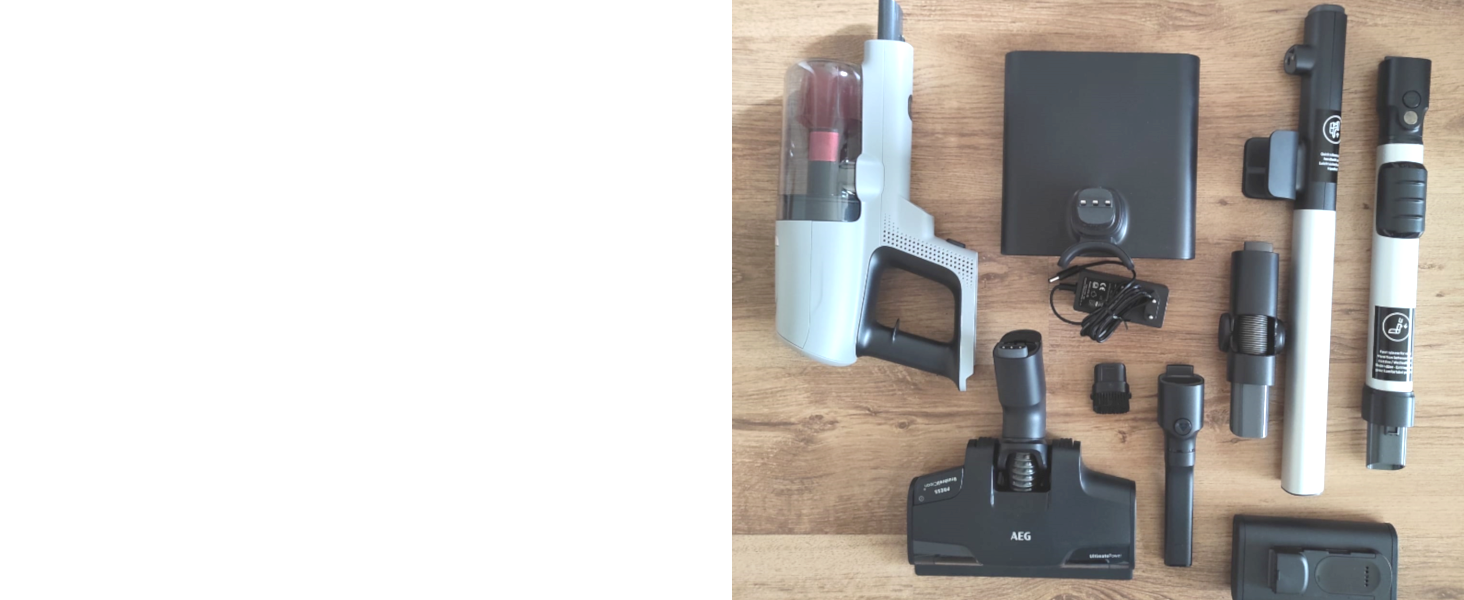 Пылесос AEG ANIMAL 8000 AP81AB25UG: аккумуляторный, 5-ступенчатая фильтрация, цифровая панель, насадки для шерсті тварин та для різних поверхонь, сірий