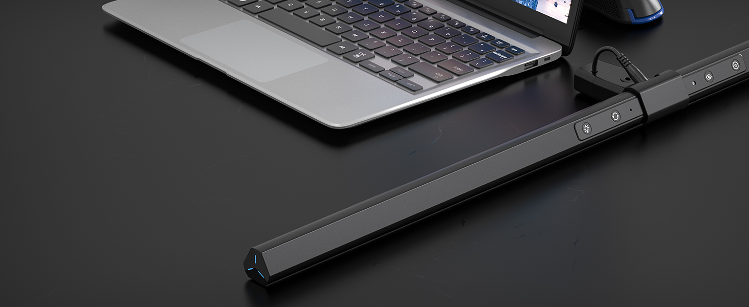 LED лампа для столу 24W, 80 см, регульована яскравість, зміна колірної температури, захист очей, без відблисків, для офісу та дому