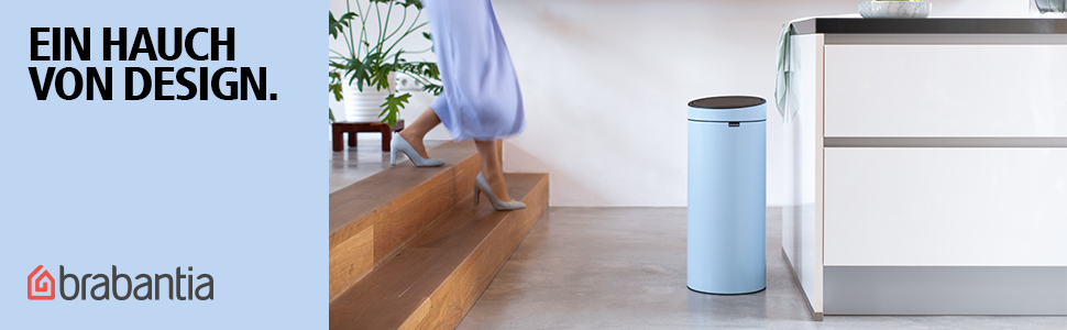 Сміттєвий кошик Brabantia Touch Bin з виймаю одним пластиковим внутрішнім відром