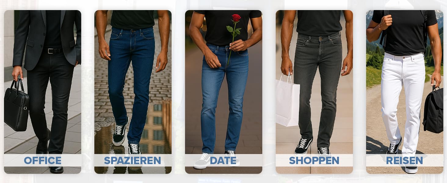 Чоловічі джинси Alessandro Salvarini Comfort Fit прямого крою, середній блакитний, 38W/32L