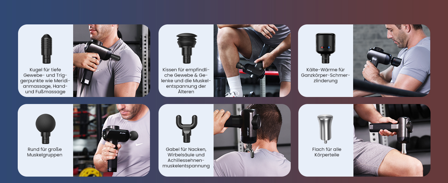 Bob & Brad X6 Pro Max Massage Gun with Heat & Cold Therapy - 11mm Amplitude Electric Muscle Massager