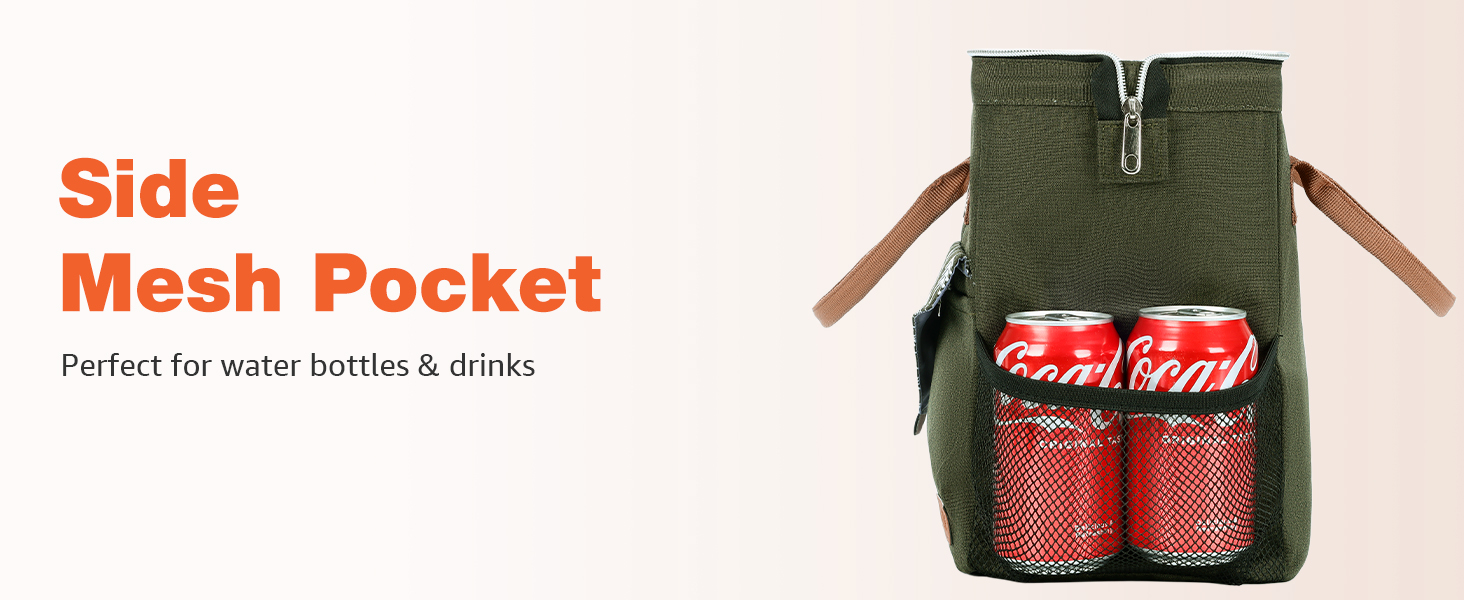 Термосумка Lekesky для жінок - об'єм 11л, зелена