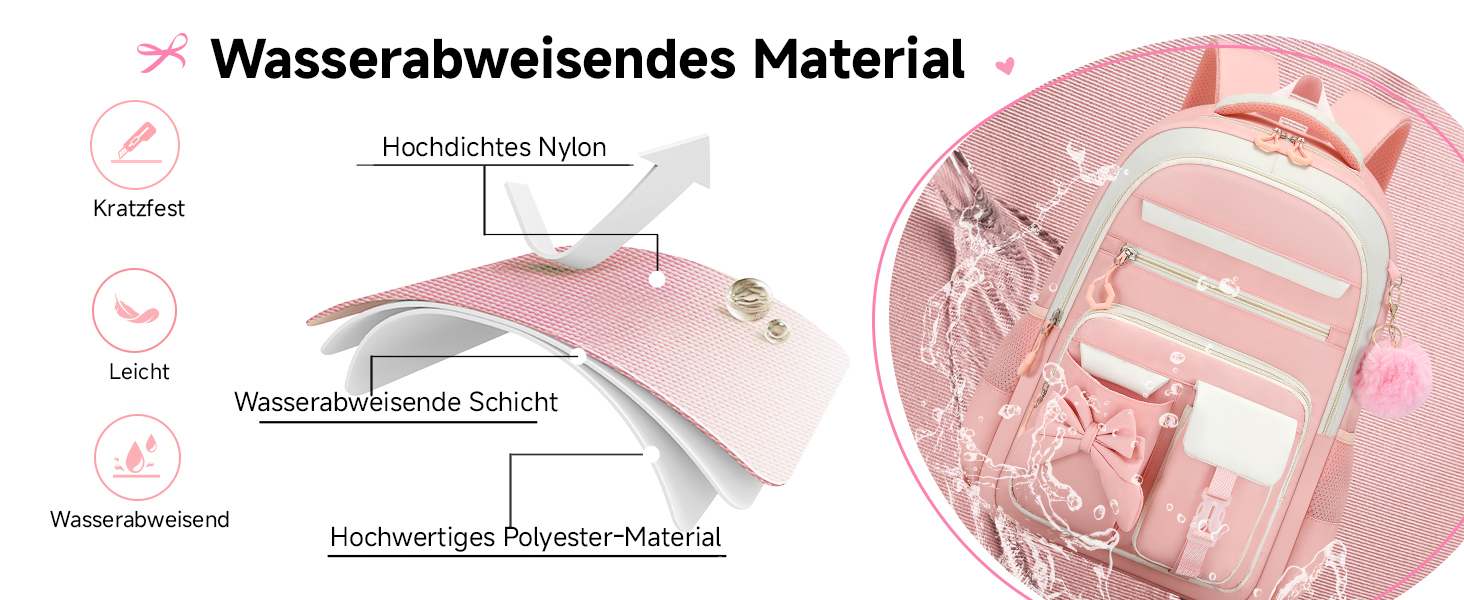 Шкільний рюкзак для дівчаток 3 в 1: рюкзак, ланч-бокс, пенал. Kawaii дизайн, 3-7 клас, для гімназії. Антикрадіжна сумка, 24L, фіолетово-чорний колір.