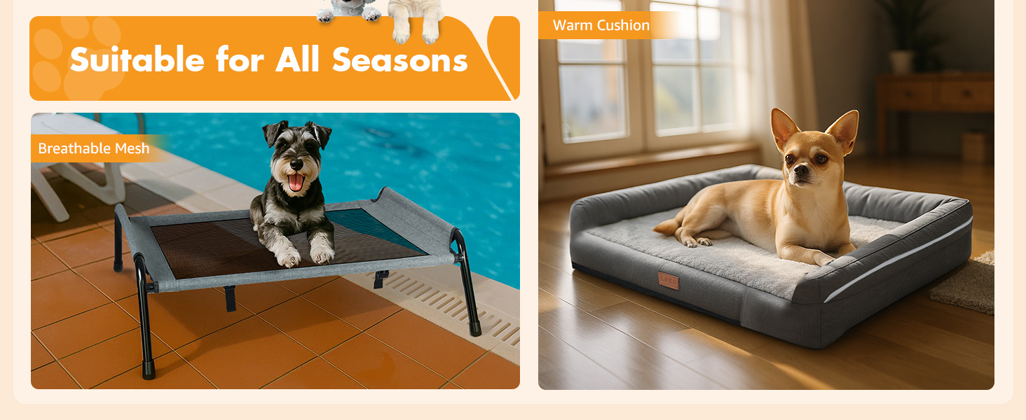 Ортопедичне ліжко для собак середнього розміру, 2-в-1, для собак маленьких та середніх порід, зручне диван-ліжко з піною у формі яйця, можна прати, м'яке, сіре (S)