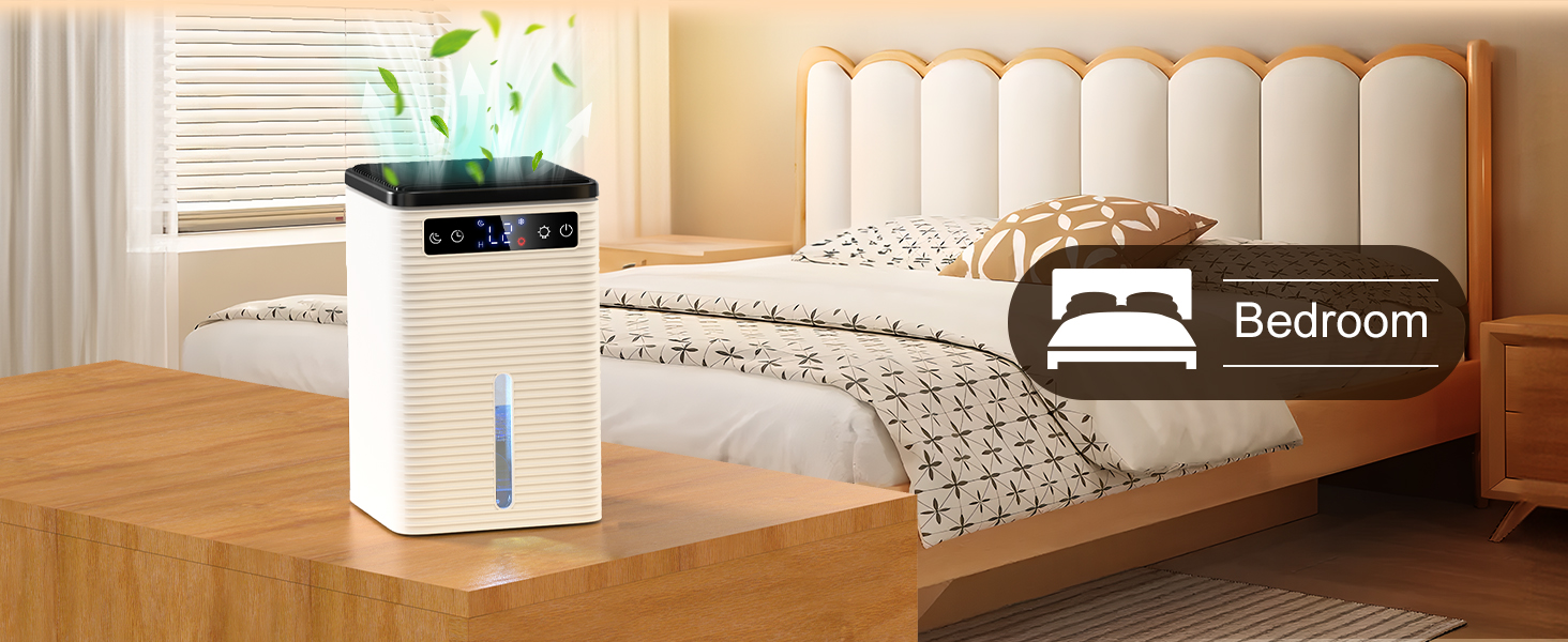 Електричний осушувач повітря 2500 мл з таймером та LED-підсвічуванням для дому