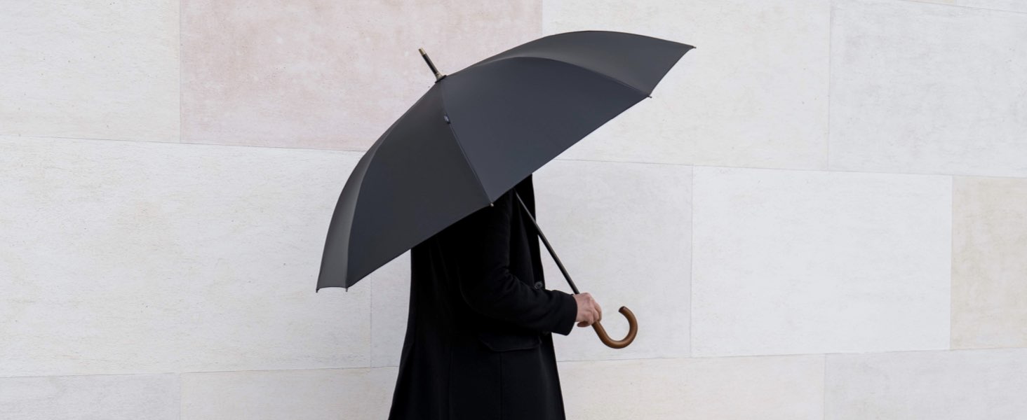 Sapor Design Stormproof Golf Umbrella - Large, Stable, Windproof for 2 People | 123cm Diameter | Red, Modern