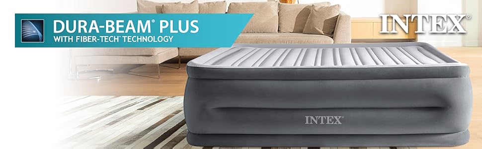 Надувний матрац Intex Comfort-Plush 230V Queen (односпальний) - комфортний матрац для сну