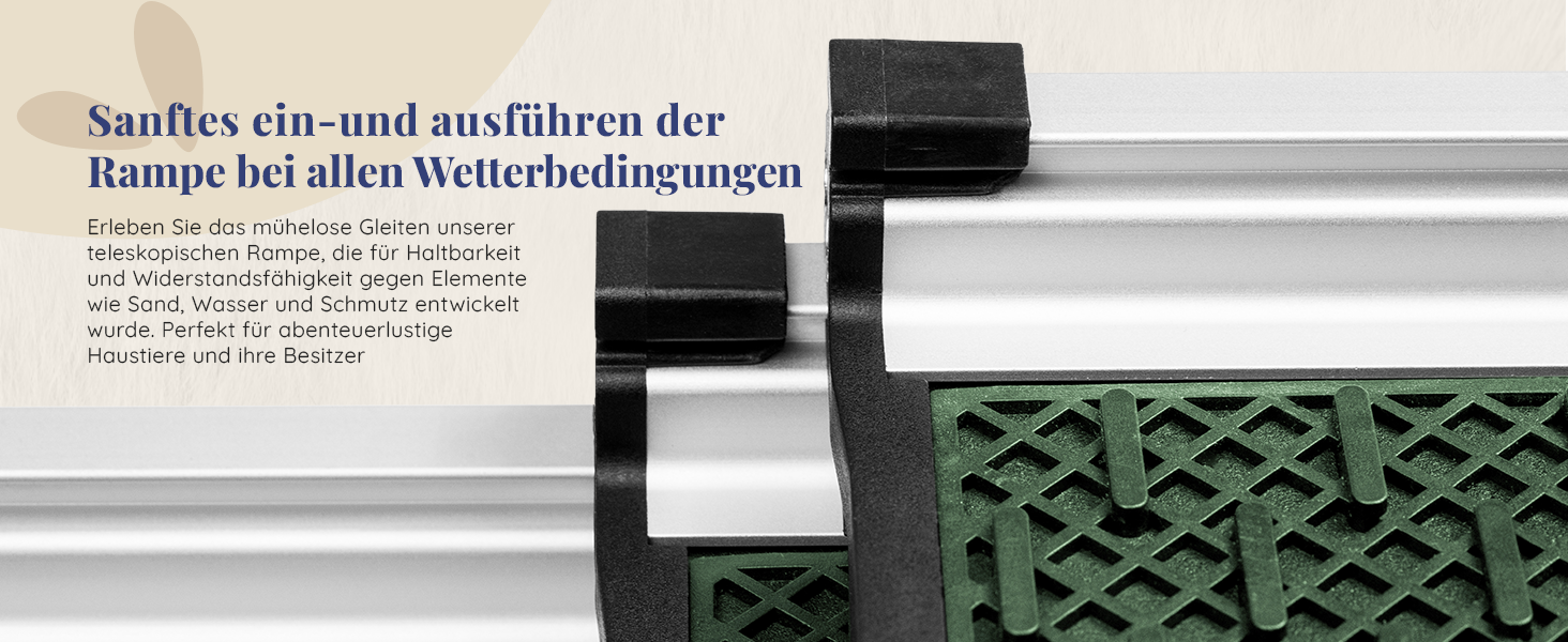 Трампліна для собак у машину, складана, стабільна, до 90 кг, для SUV та легкових авто, телескопічна алюмінієва, зелена, з кліпсою