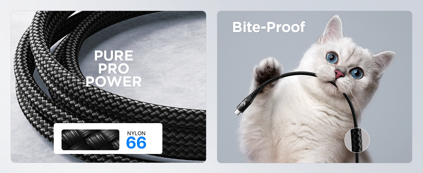 Кабель USB-C на USB-C [2 шт. 2м+2м] 100W, 5A, PD, для iPhone, Samsung, iPad, MacBook, Pixel, Switch. Чорний