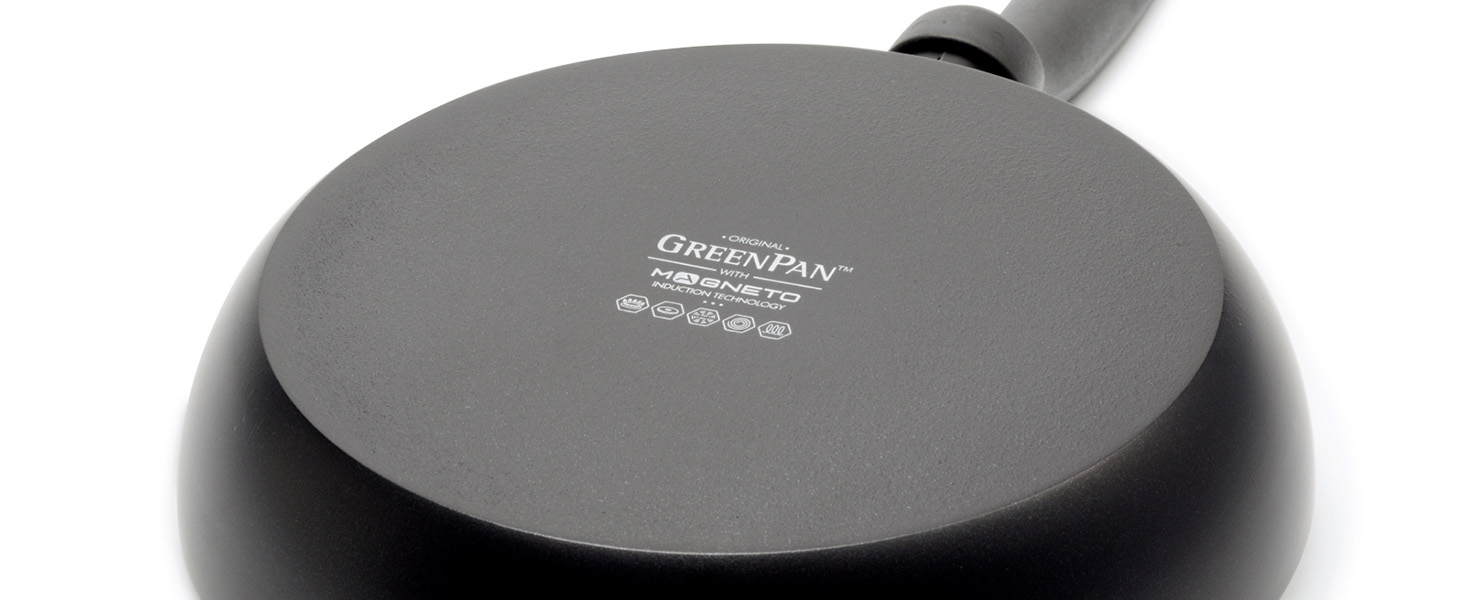 Набір керамічних сковорідок GreenPan Torino 24 і 28 см, антипригарні, без PFAS, для індукції, духовки та посудомийки, чорні