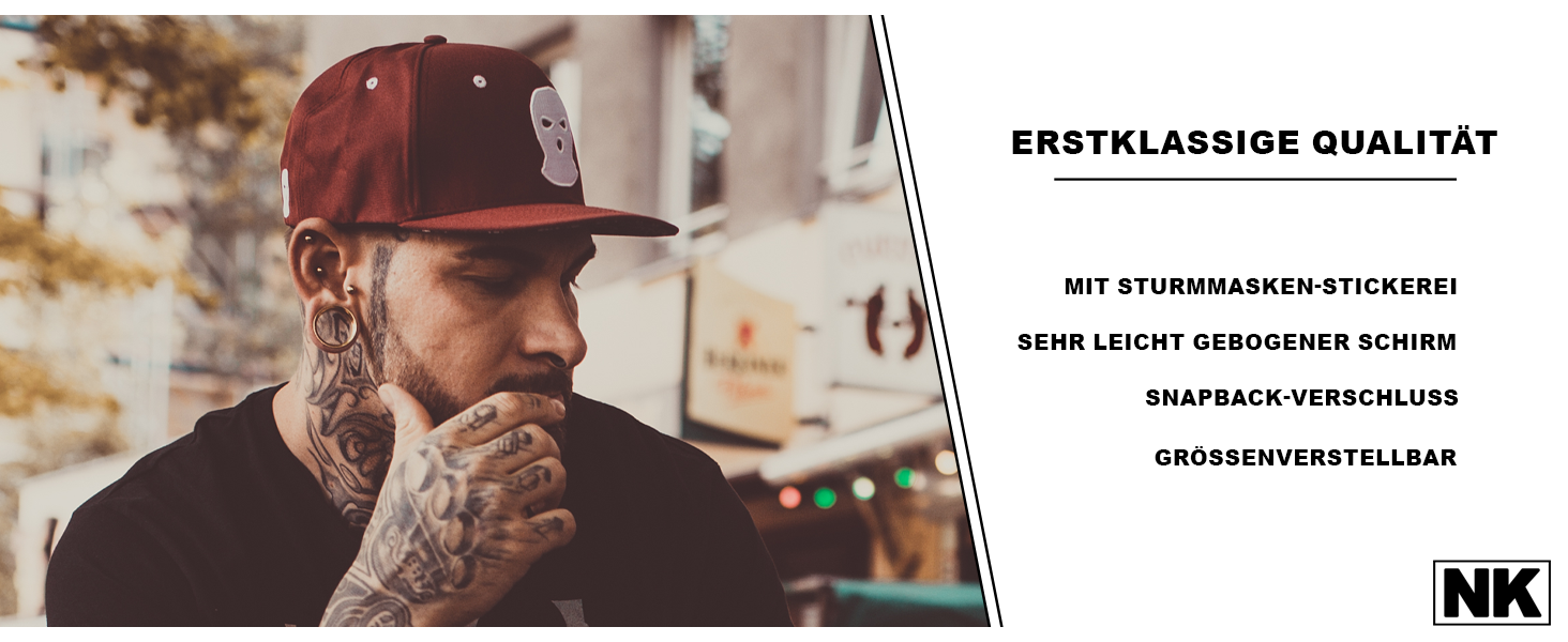 Кепка бейсболка Nebelkind Snapback унісекс, прямий козирок, регульований розмір, міський стиль, патч, зимова маска