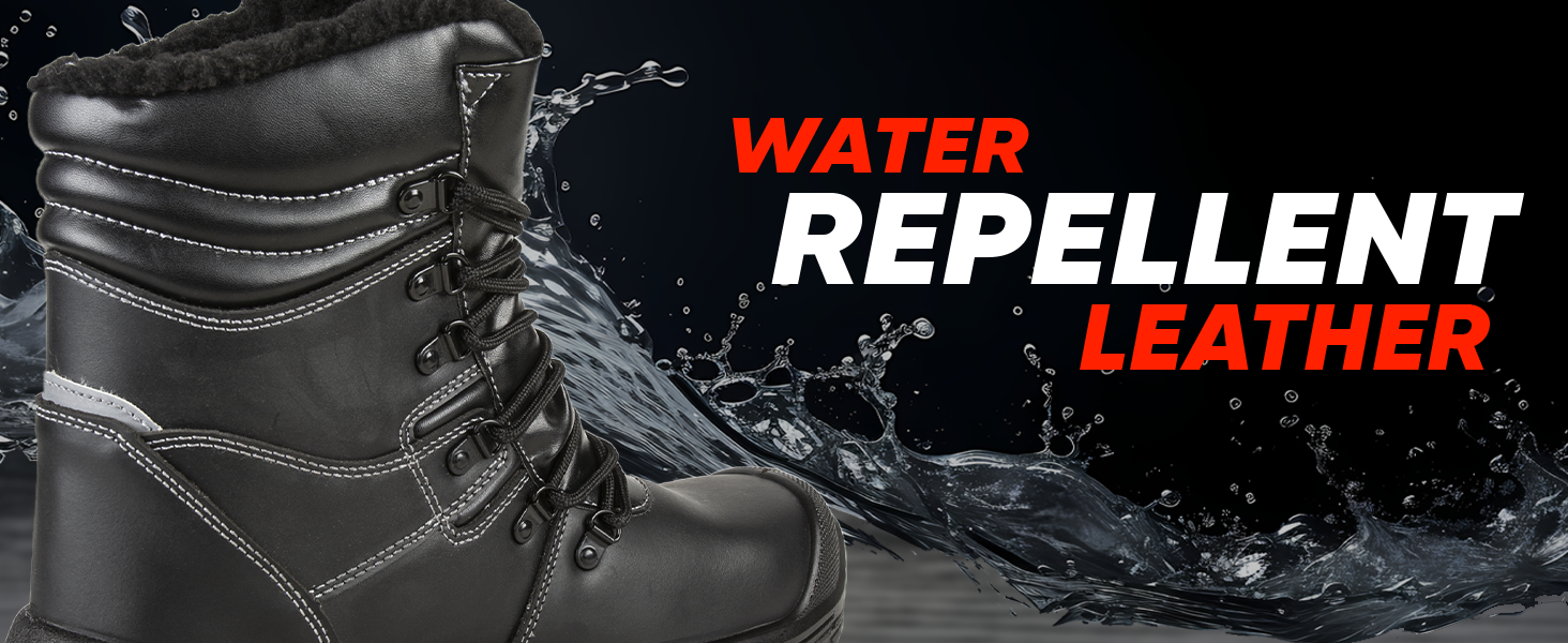 Черевики робочі зимові чоловічі BWOLF GRIZZLY S3, водонепроникні, оліостійкі, антиковзаючі, з Reflect-технологією та ергономічною підошвою, 40 EU, чорні