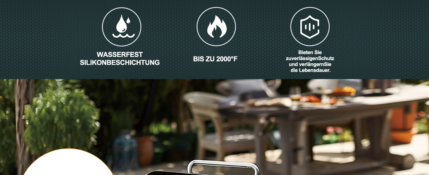 Стійка до вогню килимок для гриля, складана захисна підстилка для BBQ, силіконовий килимок з скловолокна, водонепроникний, 150x100 см