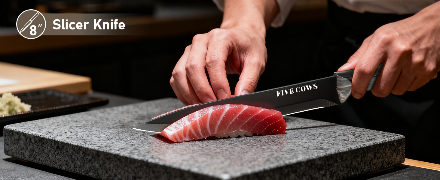 Набір кухонних ножів Messerblock з 16 предметів, з дощечкою, захистом пальців, точилкою та кухонними ножицями, професійний набір для дому (зелений, чорний)