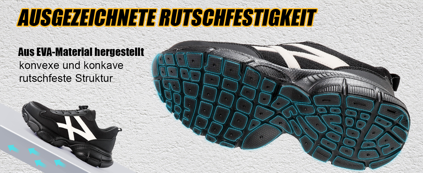 Чоловічі та жіночі робочі черевики безпеки з металевим носком, неслизькі, чорні, розмір 43 EU