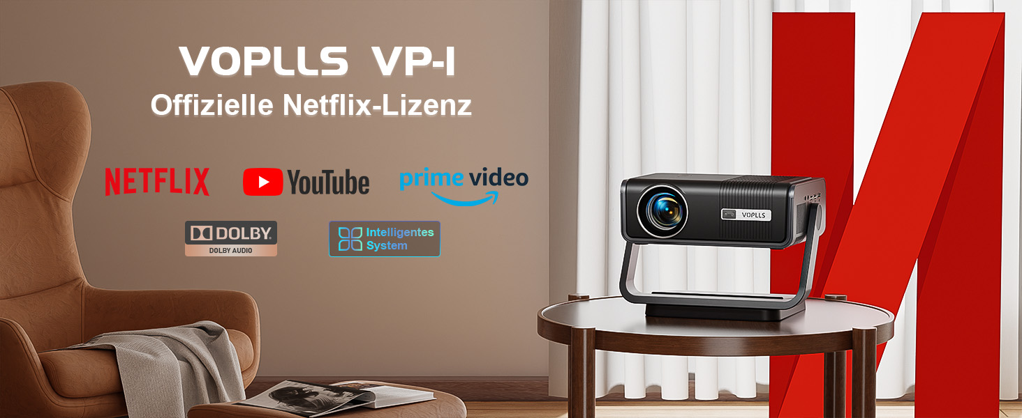 Проектор Mini Beamer 1080P Full HD 600ANSI з автофокусом, корекцією трапеції, WiFi6, Bluetooth, 4K, 50% зум, 360° обертання для дому та мобільного використання