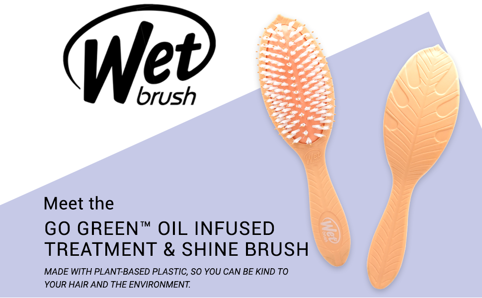Щітка для волосся Wet Brush Go Green з олією кокосу - унісекс, 1 шт.