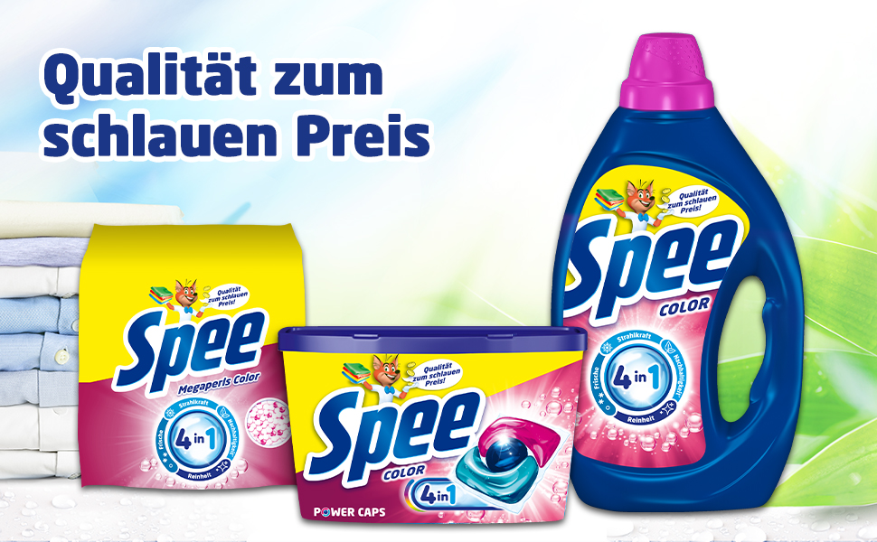 Капсули для прання кольорових речей Spee Power Caps Color, аромат Fresh, 120 шт.