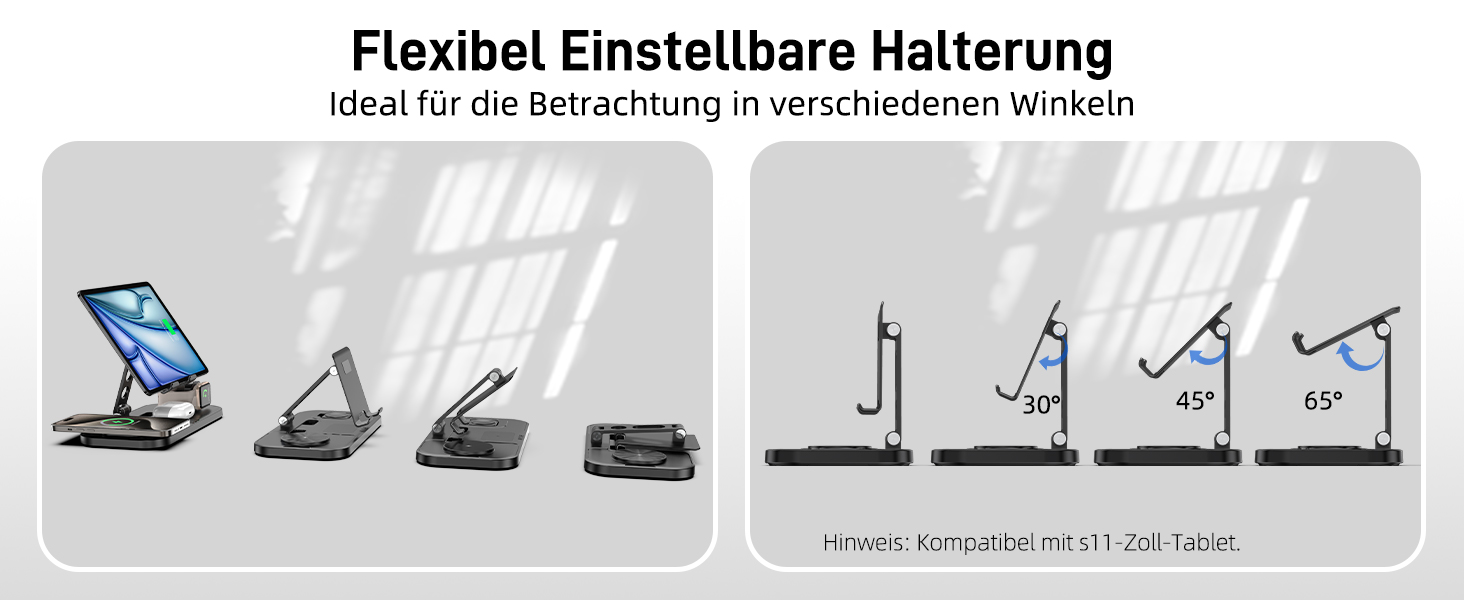 Бездротова зарядка 4-в-1 для Apple iPhone, Apple Watch, AirPods та iPad, з кабелями, чорний