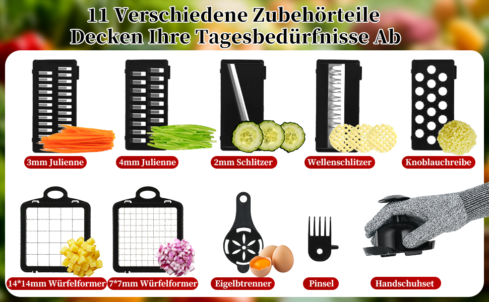 Мульти-овочерізка: слайсер, нарізчик, тертка для овочів та фруктів, чорний колір