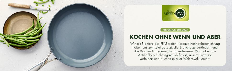 Набір посуду GreenPan Reserve з нержавіючою сталлю Hartelox, 10 предметів, з антипригарним покриттям, для індукційних плит, сумісний з духовкою, безпечний, кремовий