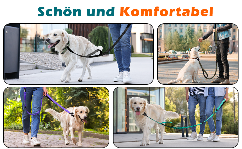 Тактична повідок для собак PetBonus Heavy Duty, 1,5м, еластична, з 2 зручними ручками, фіксатор для авто, No Pull для дресування великих та середніх собак (армійний зелений)