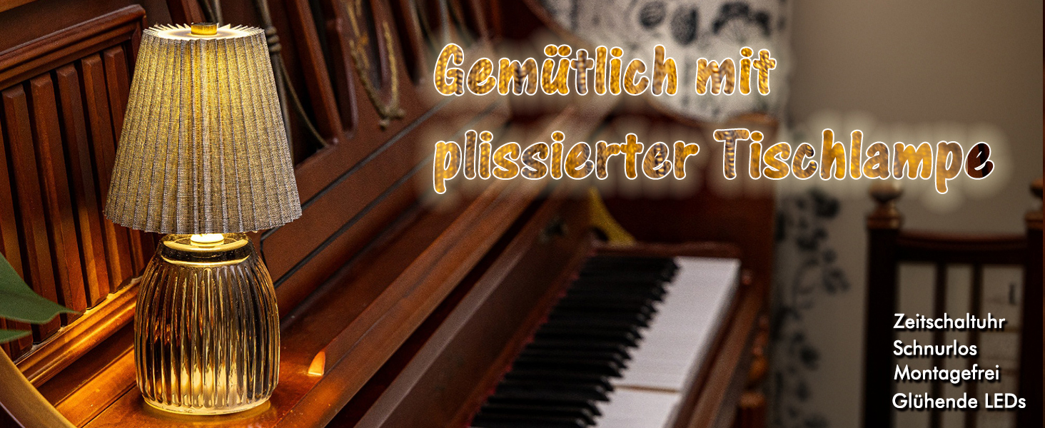 Настільна лампа MJ з таймером, акумуляторна, для дому та декору (сіра)