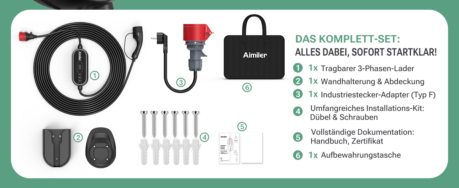 Зарядний пристрій Wallbox 11 кВт з додатком, 400V (8-16A), 3 фази, мобільна станція, кабель CEE Typ 2, IP66, OLED, для електромобілів Model Y/3, ID.3/4/5, MG4, Zoe та інших PHEV/EV, 11 кВт, 16A, CE