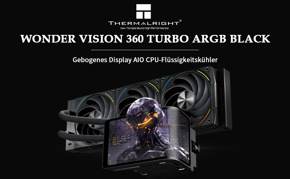 Рідинне охолодження процесора Thermalright Wonder Vision 360 UB ARGB White AIO, 360мм, з 6.67