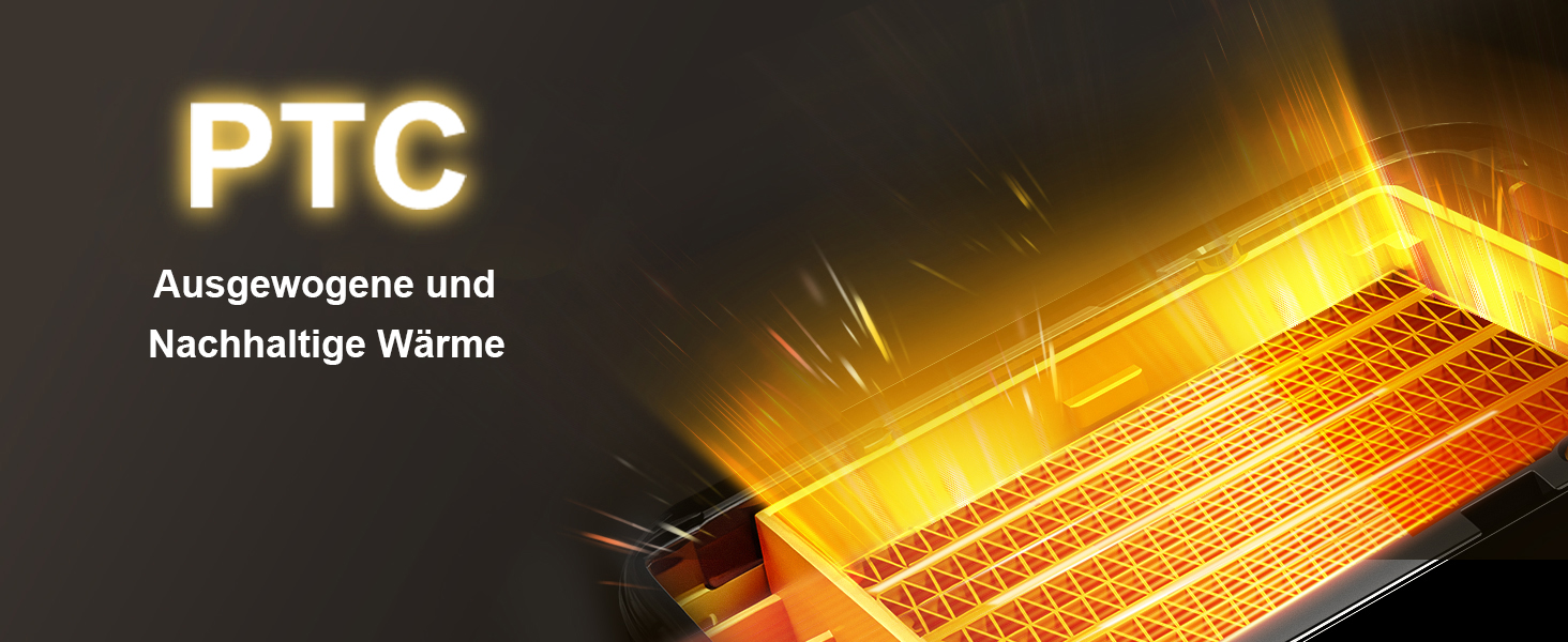 Електричний обігрівач, портативний обігрівач для кімнати, енергозберігаючий 1500W, керамічний з термостатом, таймером та 3 режимами, захист від перегріву та перекидання для офісу та спальні