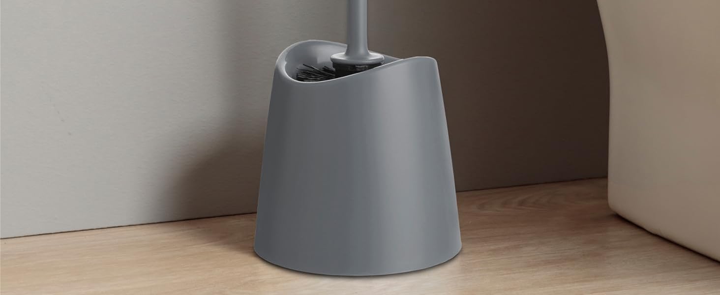 Торцева щітка для туалету Ecohome Standard | Міцна та довговічна | Сучасний дизайн | 12 x 12 x 38 см