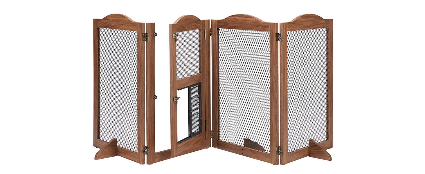 Захисний бар'єр для каміну Unipaws, огорожа для собак, перегородка, 6 панелей, без свердління, білий (коричневий)