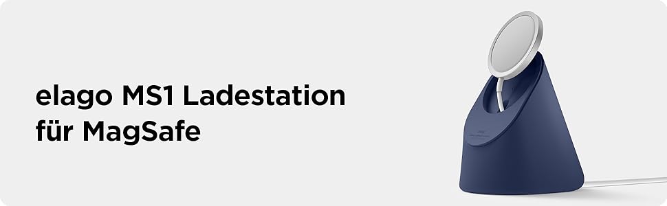 Підставка для зарядки iPhone Elago MS1 сумісна з MagSafe, Jean Indigo, Standby Mode (iOS 17)