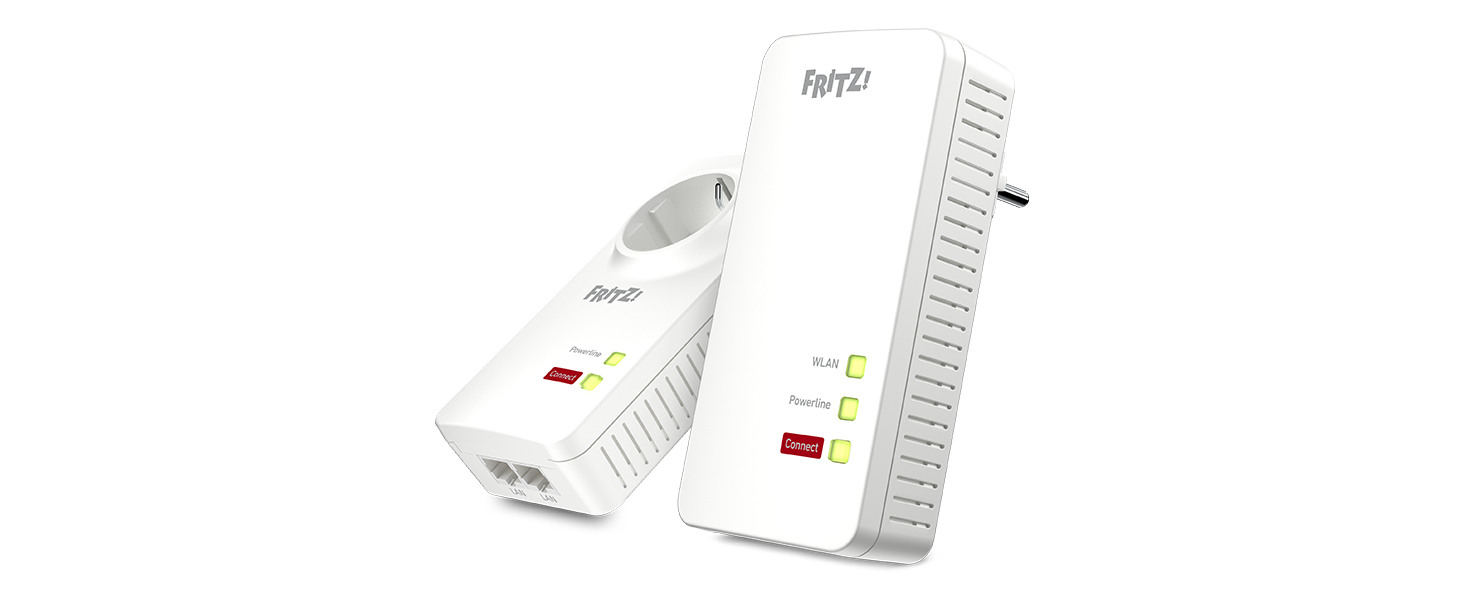 Набір AVM Fritz! Powerline 1260E/1220E WLAN: точка доступу Wi-Fi, 1200 Мбіт/с, для медіа та NAS