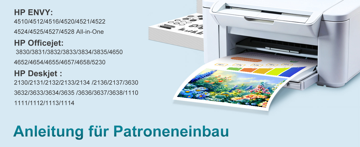 Комплект картриджів ZIPRINT 302 XL для принтерів HP Envy 4520, 4524, 4525, DeskJet 2130, 3630, 3636, Officejet 3830, 3831, 5230 (чорний та кольоровий, 2 шт.)