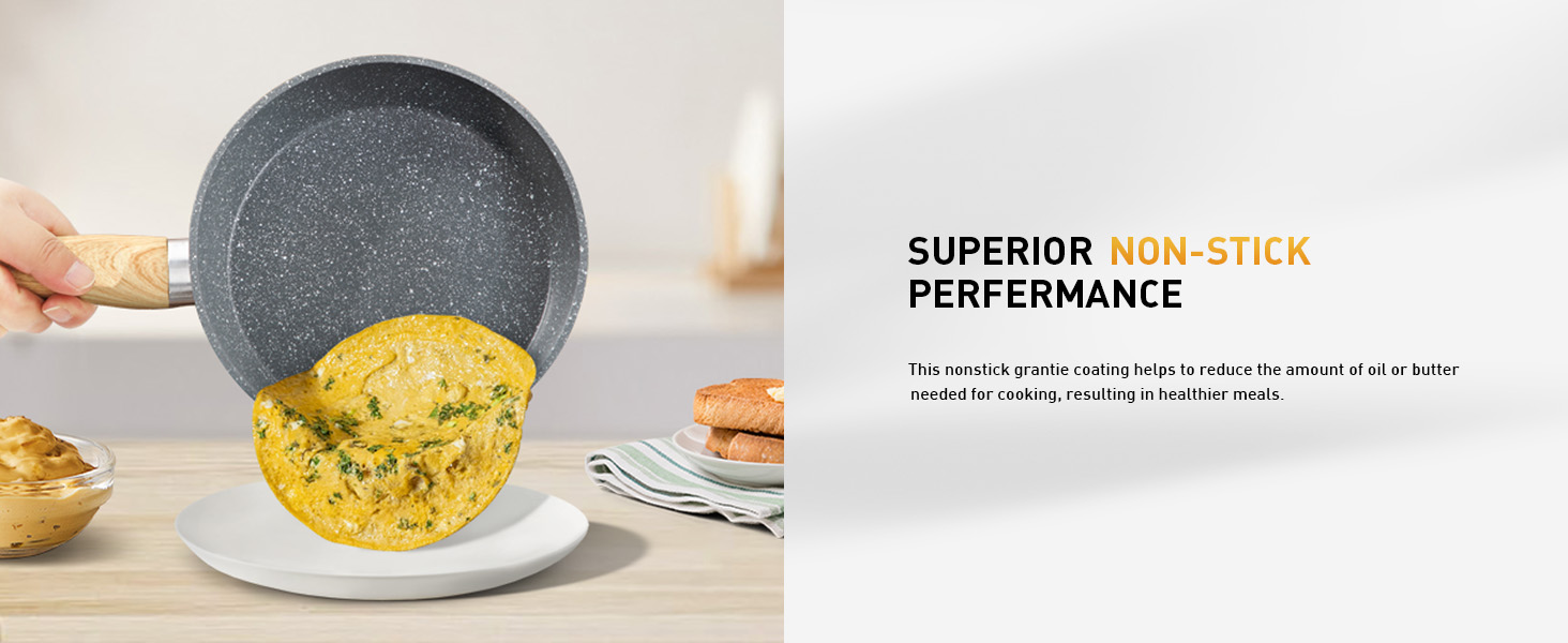 Набір посуду DishDelight з гранітним покриттям для індукційних плит (12 предметів)