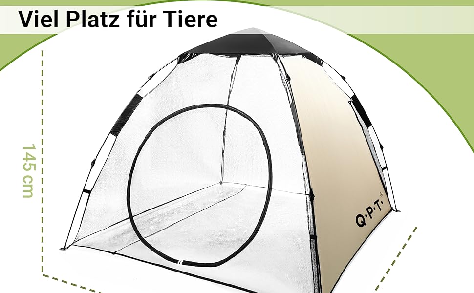 Клітка-забіг для цуценят та котів Outdoor, клітка-забіг XXL для собак та котів, розбірний захист від сонця, Pop-up система