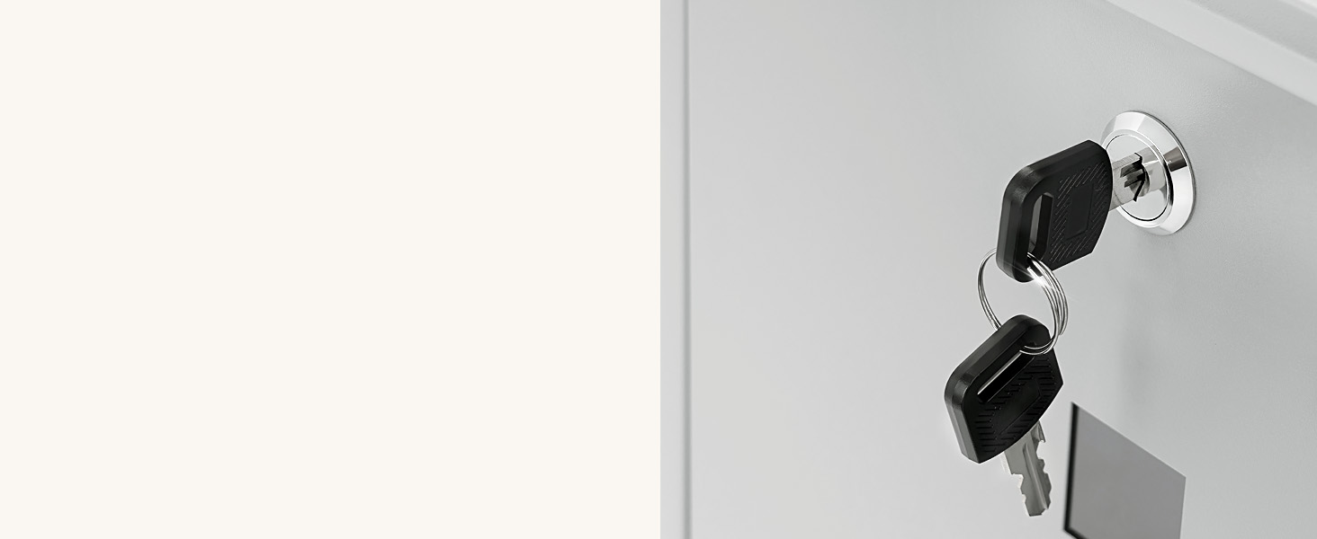 Поштовий ящик WOLTU з газетницею та оглядовим вікном, персоналізований, настінний, з замком та 2 ключами, сірий, 37x37x10.5 см