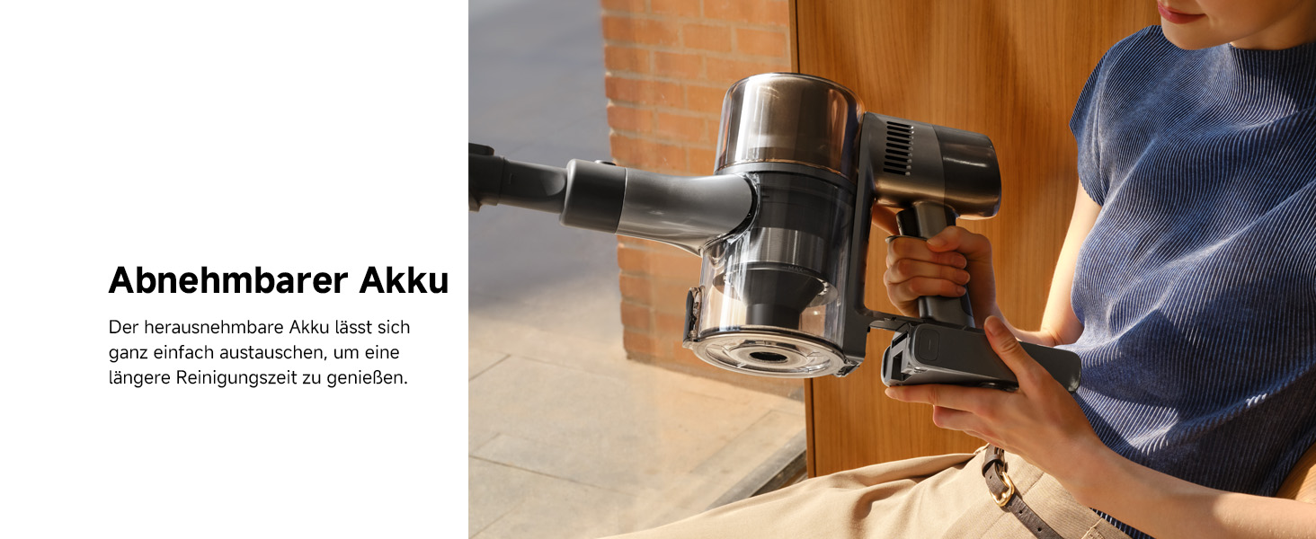 Бездротовий пилосос Dreame, 190AW, 90 хв роботи, датчик бруду, LED-дисплей, синій LED, без заплутування, для дому, шерсть тварин, килими (R30)