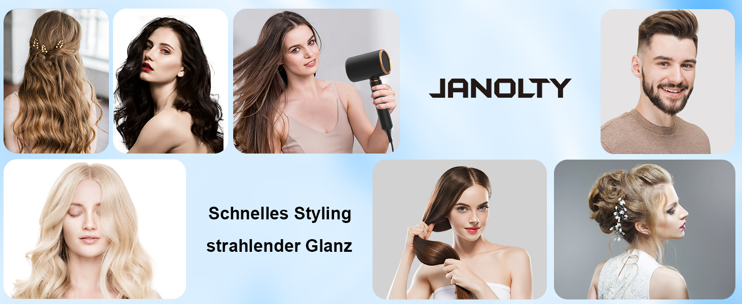 Фен з іонізацією, дифузором та концентратором | 2400W, тихий мотор | 4-в-1, з нагрівом та охолодженням | 4 режими нагріву та 2 швидкості | Швидкий нагрів