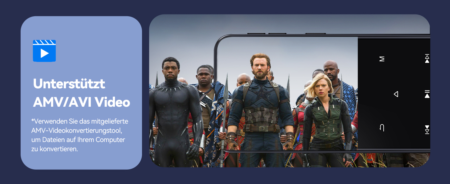 MP3-плеєр AGPTEK 64GB з Bluetooth 5.3, TFT-екраном 2.4