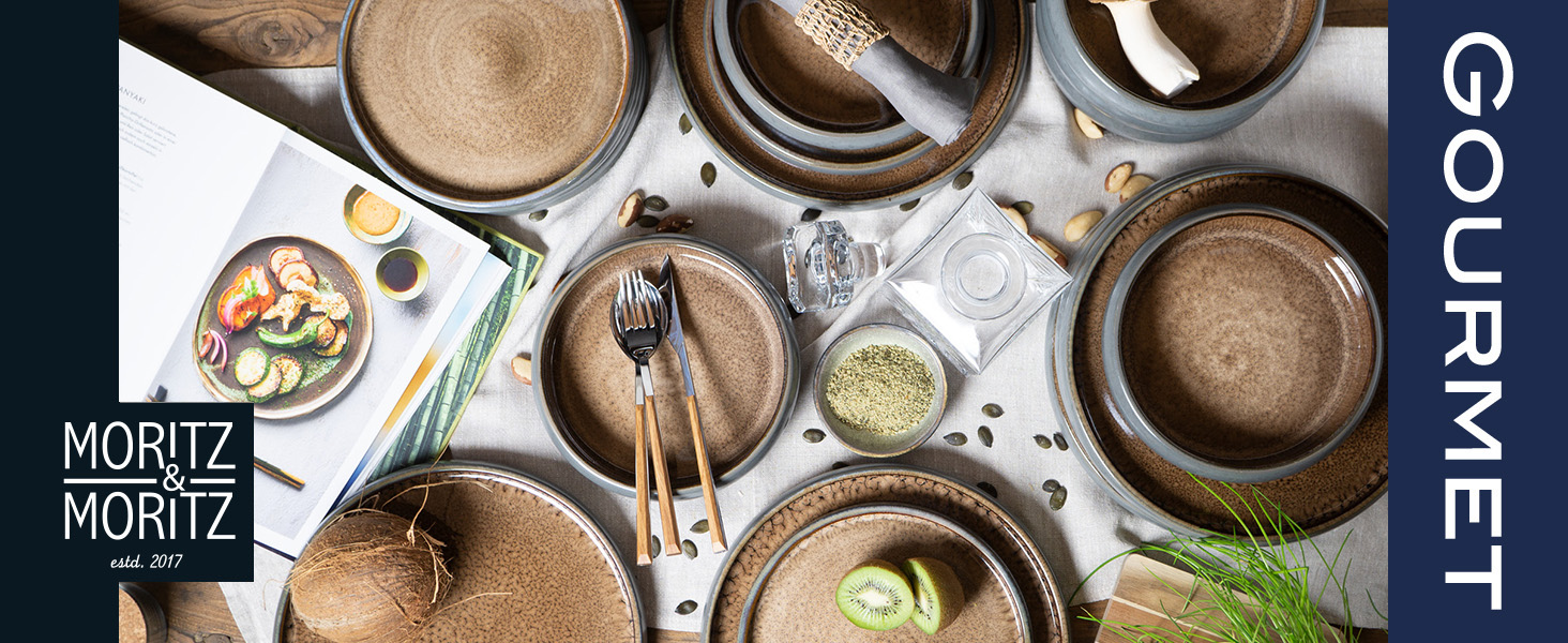 Набір посуду Moritz & Moritz SOLID Steinzeug – 18 предметів (6 осіб)