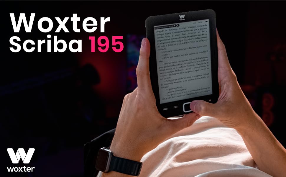 Woxter Scriba 195 Black - Електронна книга з 6