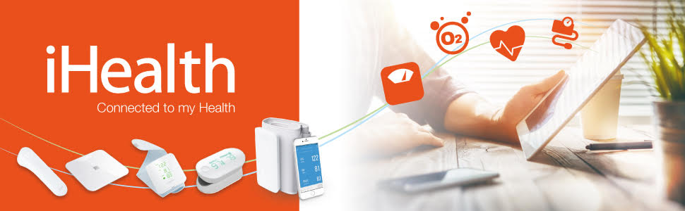 iHealth Тонометр на плече з Bluetooth, універсальна манжета, сумісний з Apple та Android