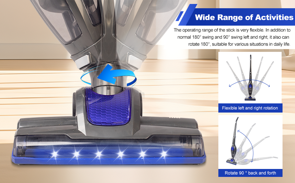 Акіта Бездротовий акумуляторний пилосос 3 в 1: ручний та вертикальний. Легкий, 22.2 В, 150 Вт, для підлоги, килимів, шерсті тварин. (AKU10)