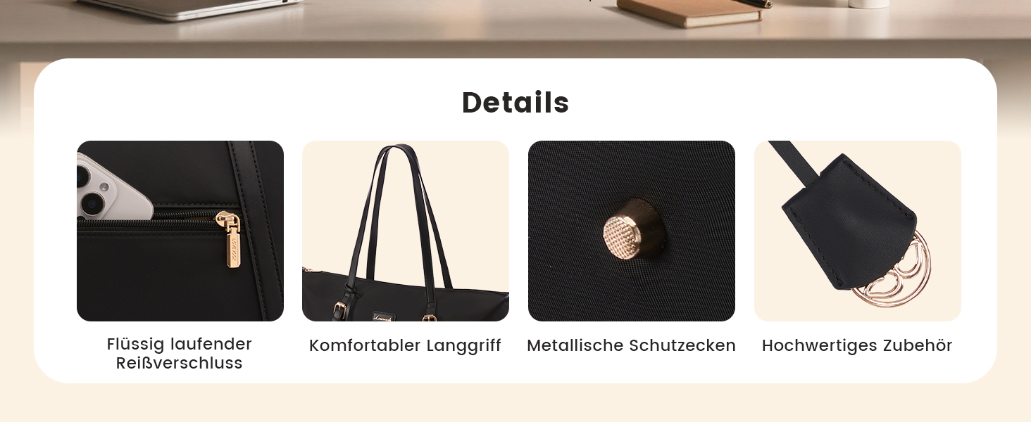 Сумка для ноутбука LOVEVOOK жіноча велика шопер для роботи, університету, школи (15.6 дюймів, синя)