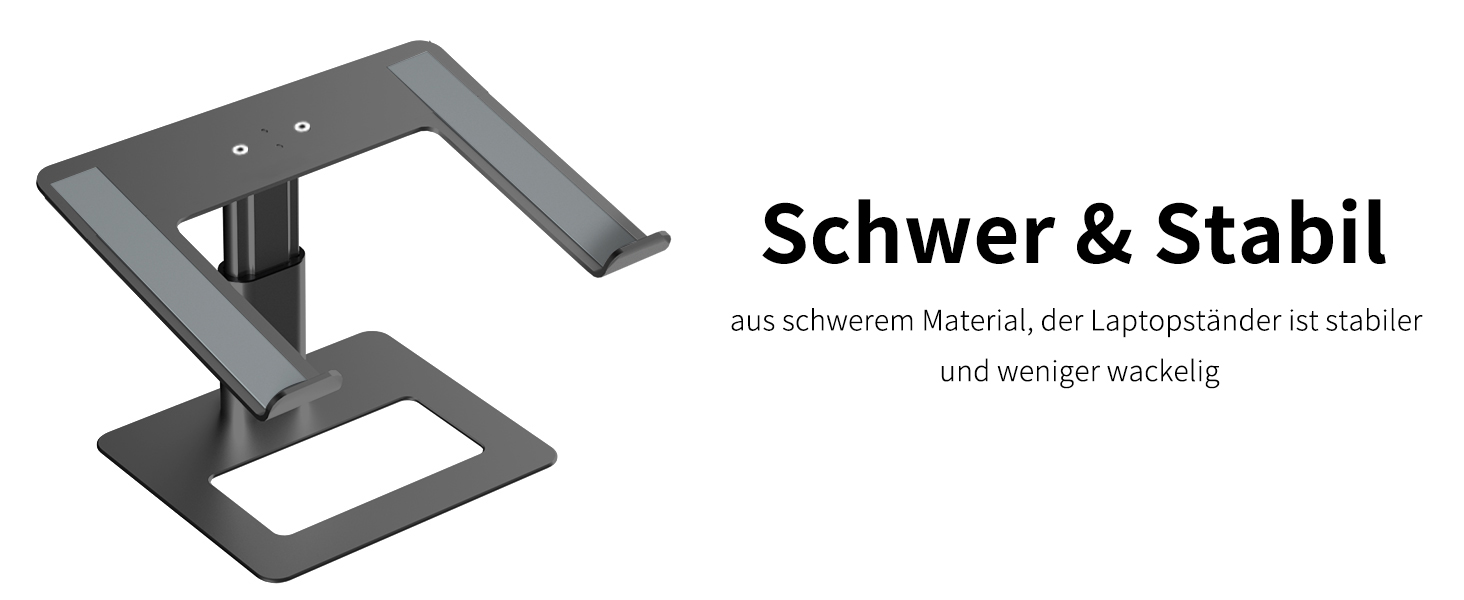 Підставка для ноутбука Soundance, регульована, сіра, для моніторів 10-17.3 дюймів