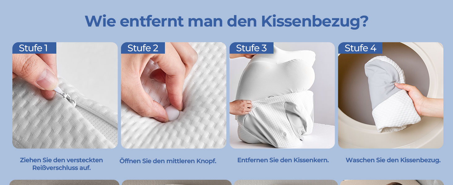 Ортопедична подушка Uniency для шиї з Memory Foam - підтримка шиї та полегшення болю в шиї та плечах. Підходить для сну на боці, спині та животі (66 x 40 x 14 см, сіра)