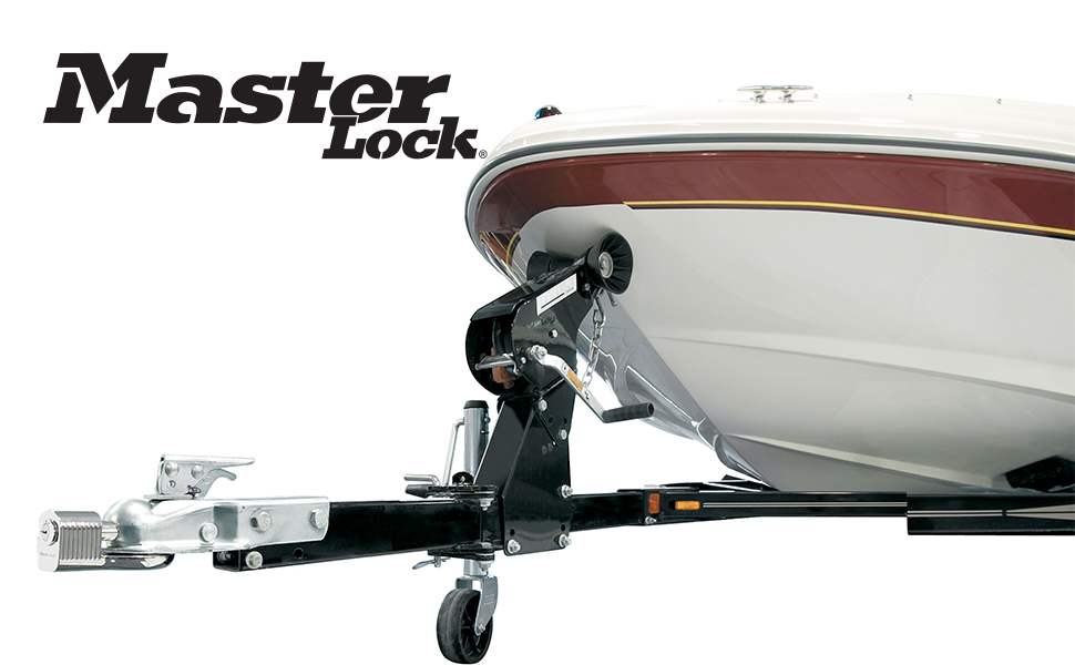 Замок Master Lock 377EURDAT для причепа, універсальний, протиугінний, захист від крадіжок, для причепів і кемперів, вологостійкий